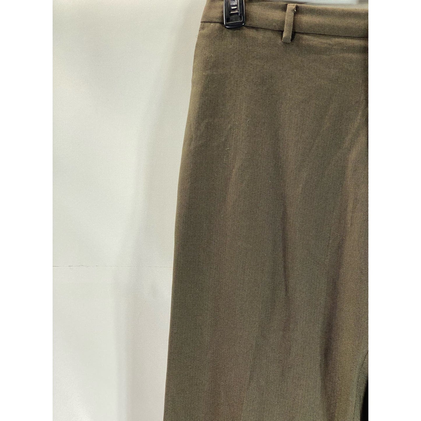 PERRY ELLIS PORTFOLIO Men's Brown Classic-Fit Flex Stretch Dress Pant SZ 36X32