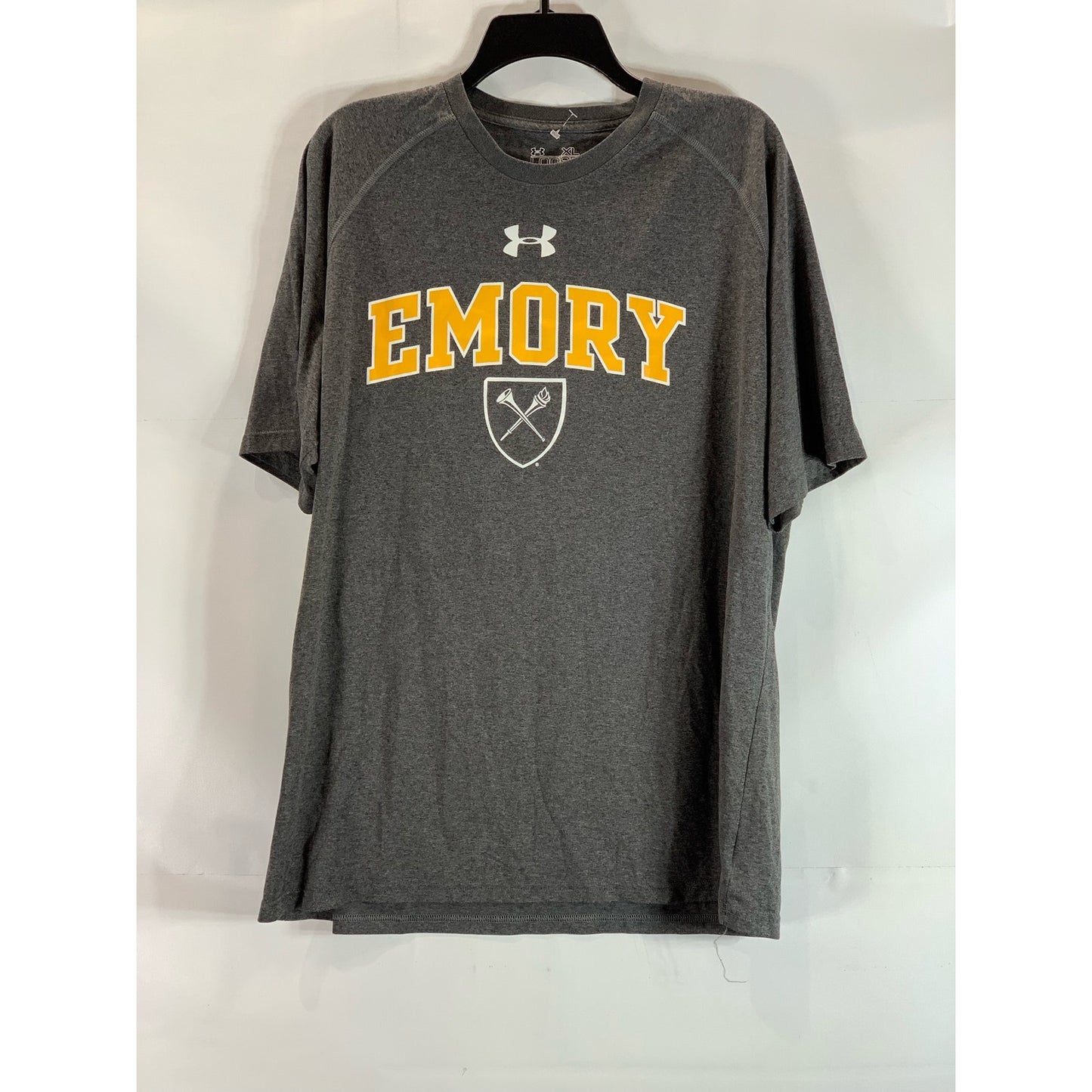 UNDER ARMOUR Men's Gray Emory Eagles Graphic Crewneck Loose T-Shirt SZ XL