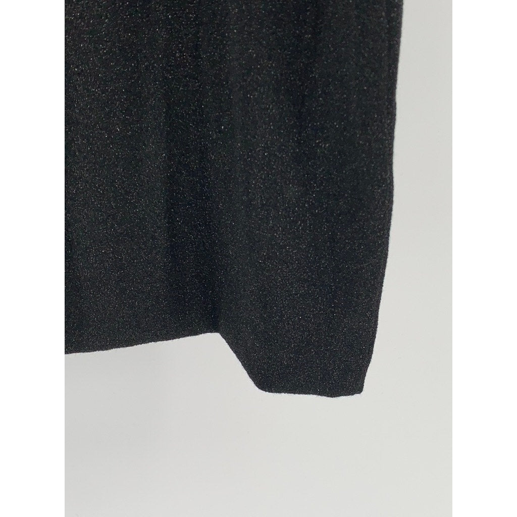 EXPRESS Women's Black Sweetheart Long Sleeve Seamed Mini Dress SZ L