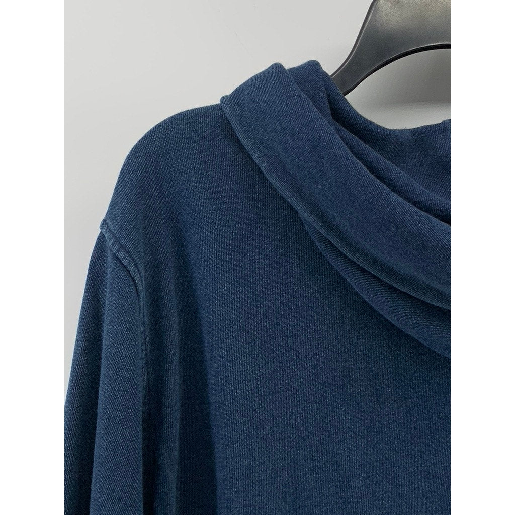 GAP Men's Dark Blue Solid Pullover Casual Long Sleeve Sweatshirt SZ M
