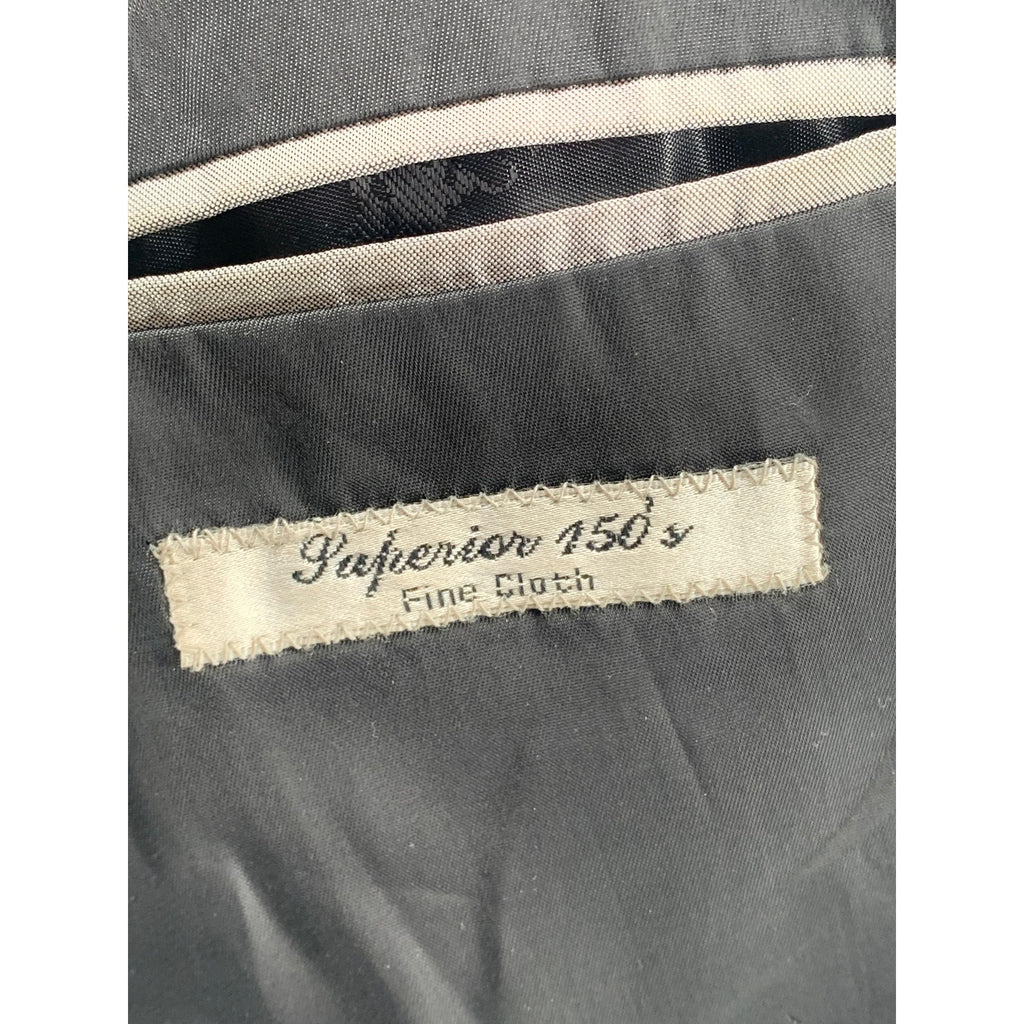 PAOLO GIARDINI Men's Black Pinstripe 3-Button Notch Collar Blazer SZ 40R