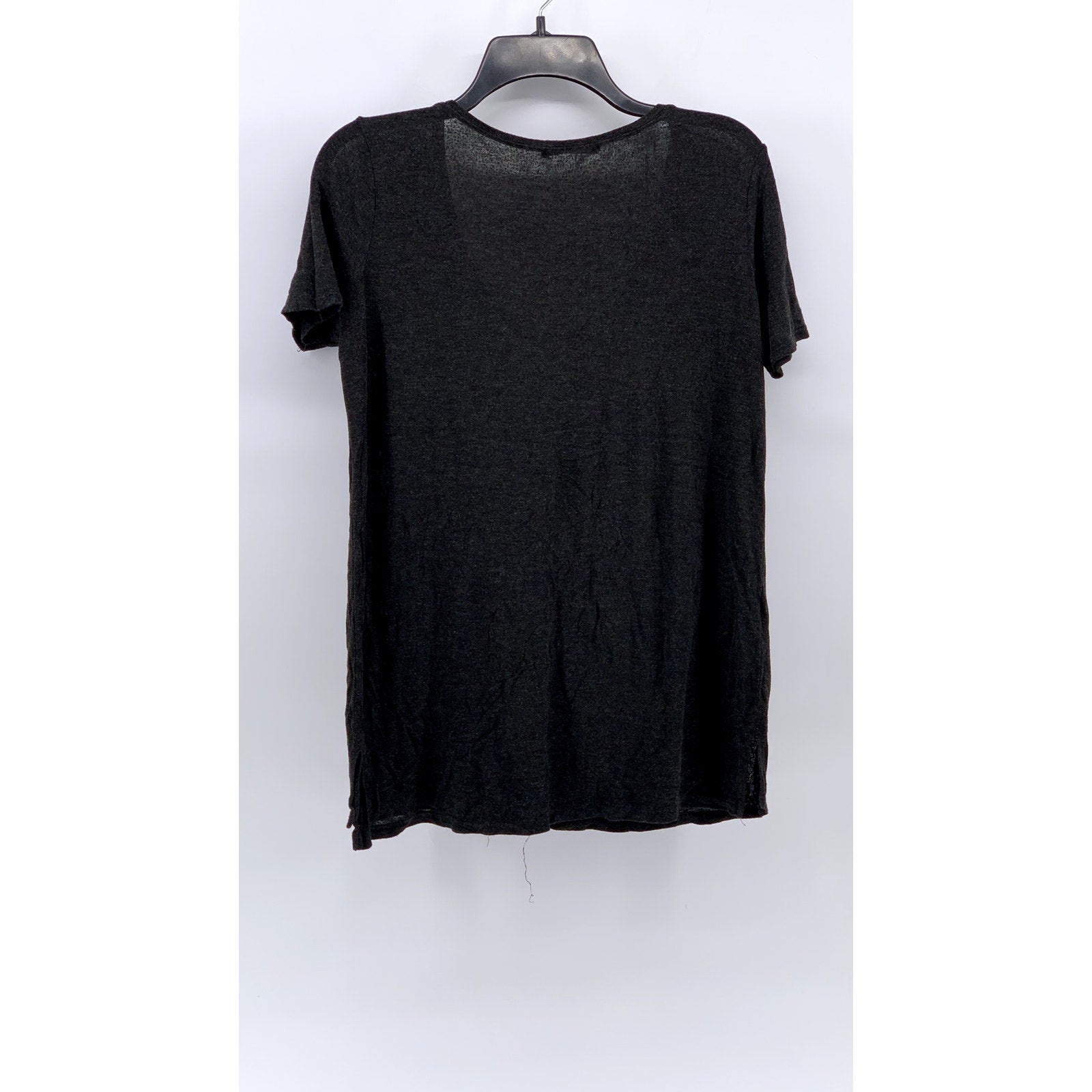 BRANDY MELVILLE Women's Charcoal Gray Scoop-Neck T-Shirt SZ OS