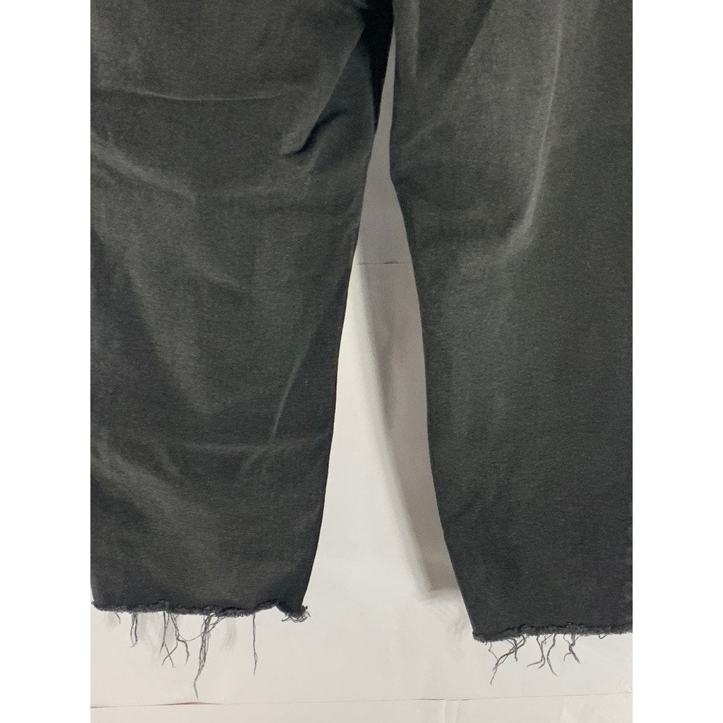DIVIDED By H&M Women's Black Solid Raw-Hem Skinny-Leg Five-Pocket Jean SZ 12
