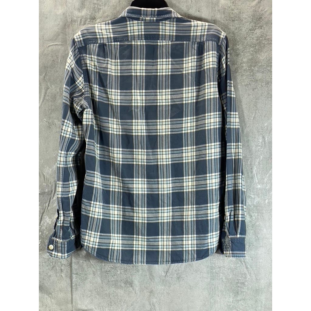 J.CREW Men's Navy Cotton Flannel Button-Up Long Sleeve Shirt SZ S