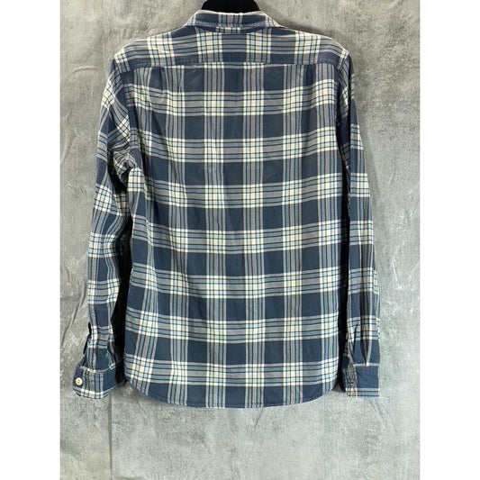 J.CREW Men's Navy Cotton Flannel Button-Up Long Sleeve Shirt SZ S
