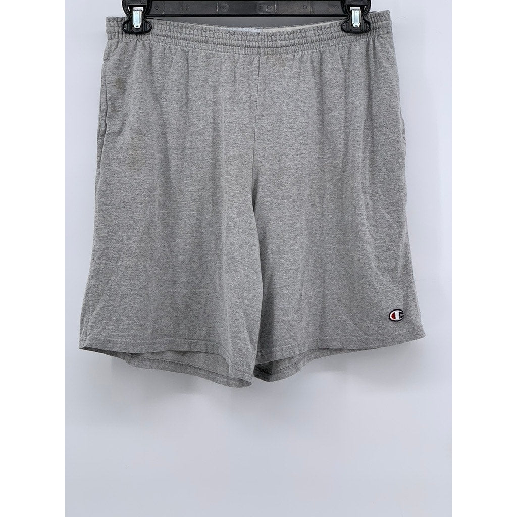 CHAMPION Men's Light Gray Casual Shorts SZ L
