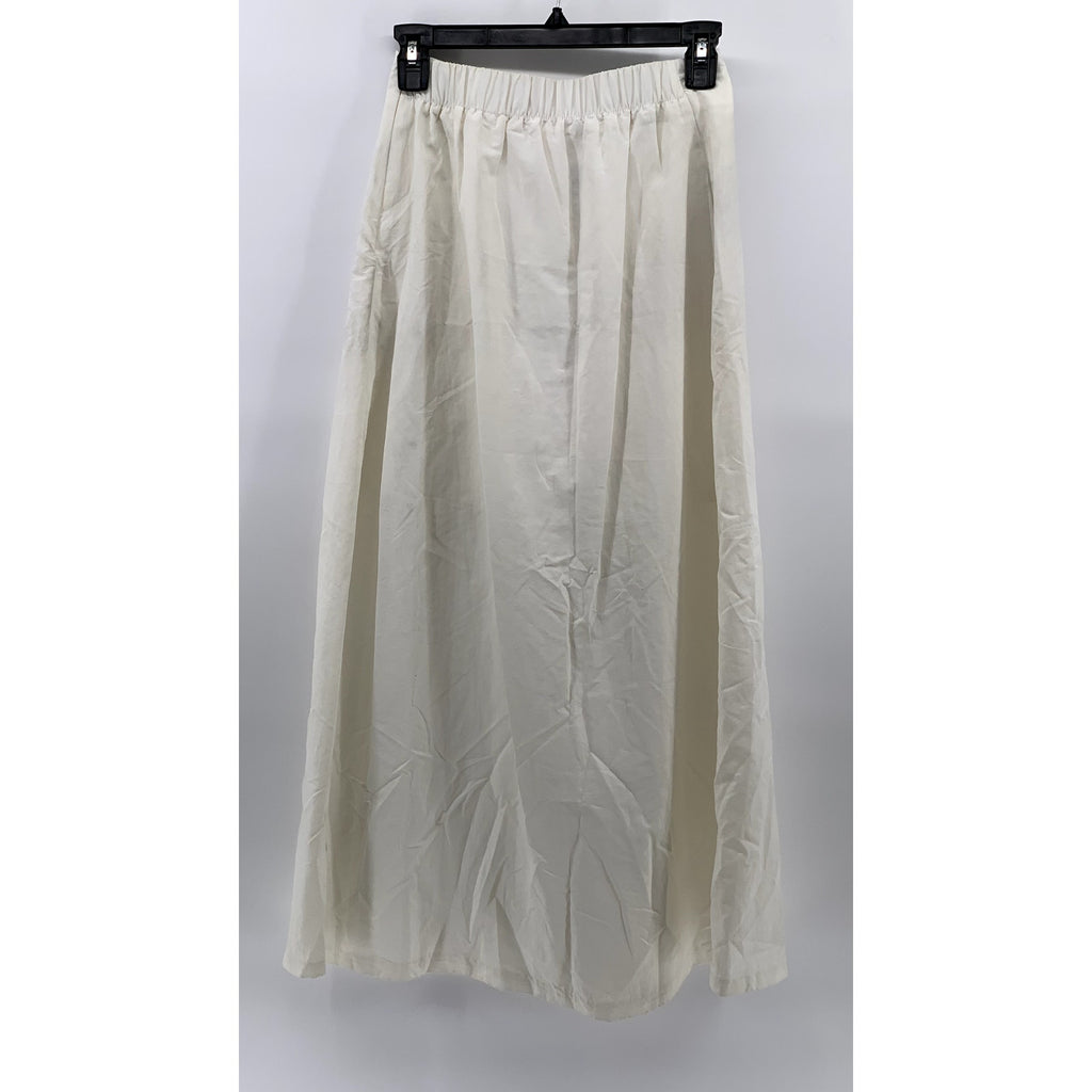 8 SECONDS Women's White A-Line Midi Skirt SZ F(OS)