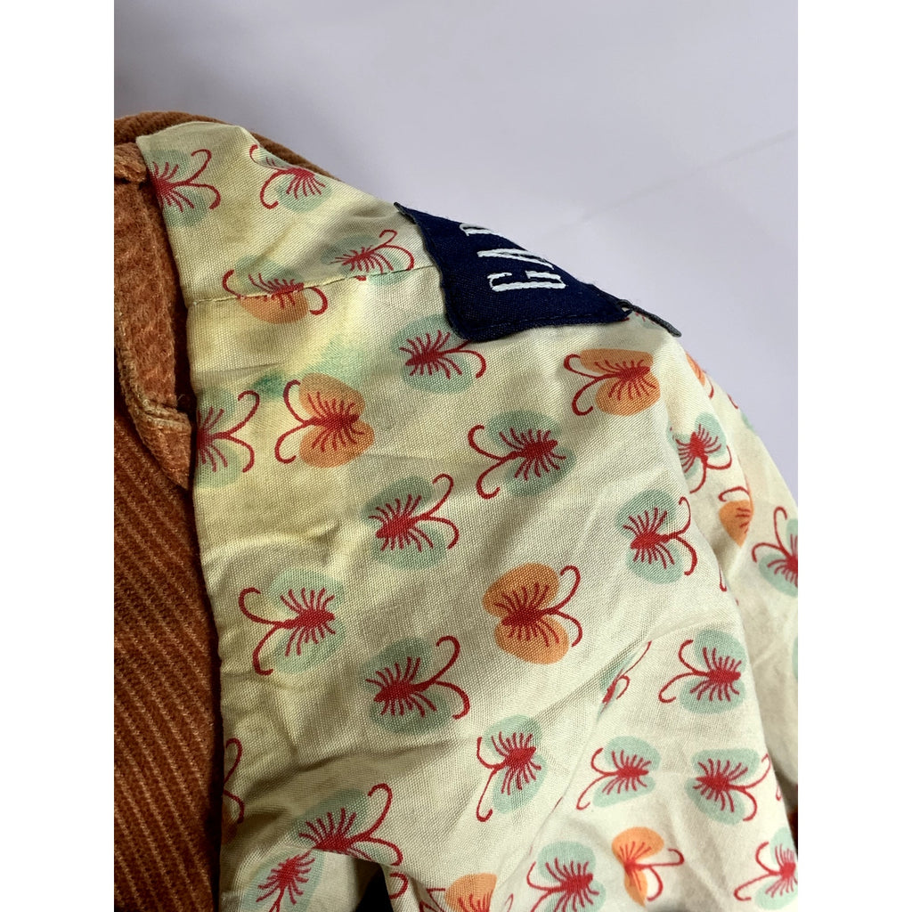 GAP Women's Burnt Orange Corduroy Button-Up Four-Pocket Jacket SZ 6