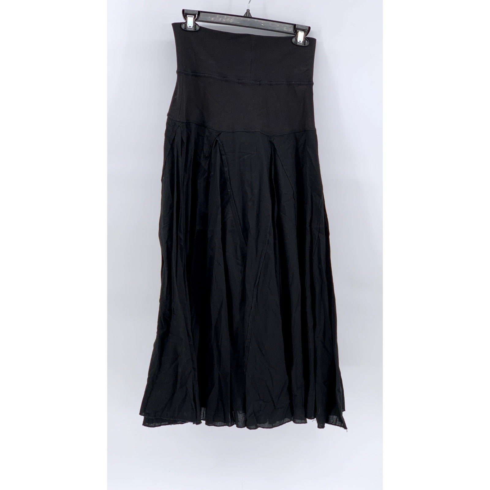 CHARLOTTE RUSSE Women’s Black Cotton Tiered Maxi Skirt SZ S