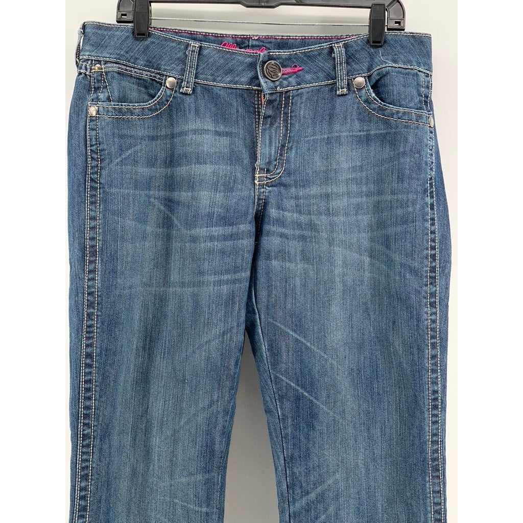 WRANGLER Women's Medium Wash Retro Mae Regular-Fit Bootcut Jeans SZ 32
