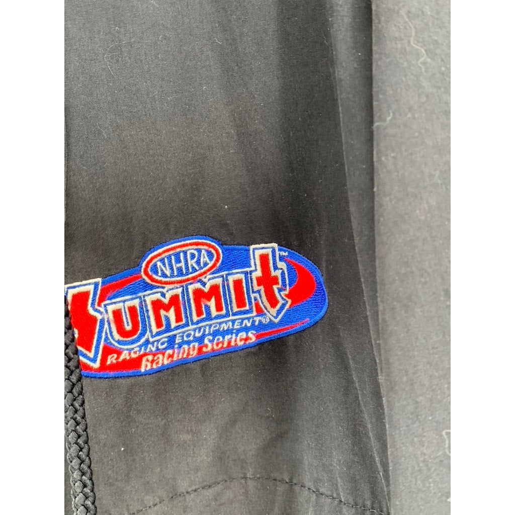 TRI-MOUNTAIN Men's Black Vintage Zip-Up Racing Logo Jacket SZ XL