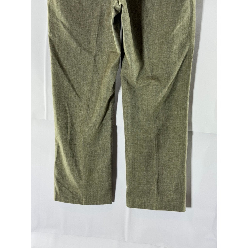 PERRY ELLIS Men's Tan Straight-Leg Flat Front Dress Pants SZ 29X30