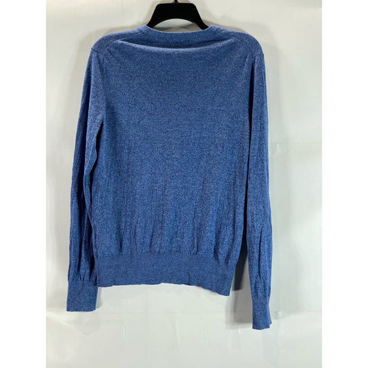 BANANA REPUBLIC Men's Blue Luxury Blend V-Neck Pullover Sweater SZ M