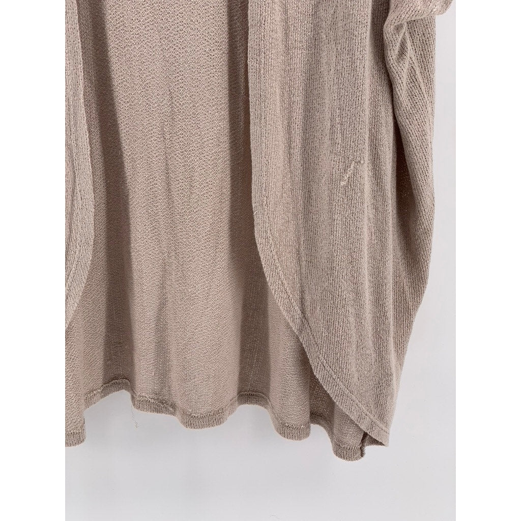 TORRID Women's Plus Beige Short Sleeve Cocoon Open-Front Cardigan SZ 2