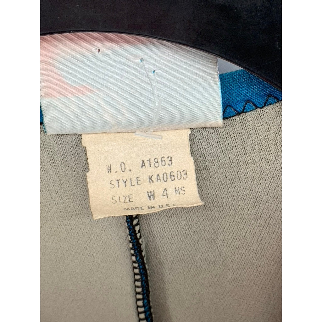 JET PILOT Women's Neon Pink-Blue F-16 Sleeveless Spring Jetski Wetsuit SZ 4