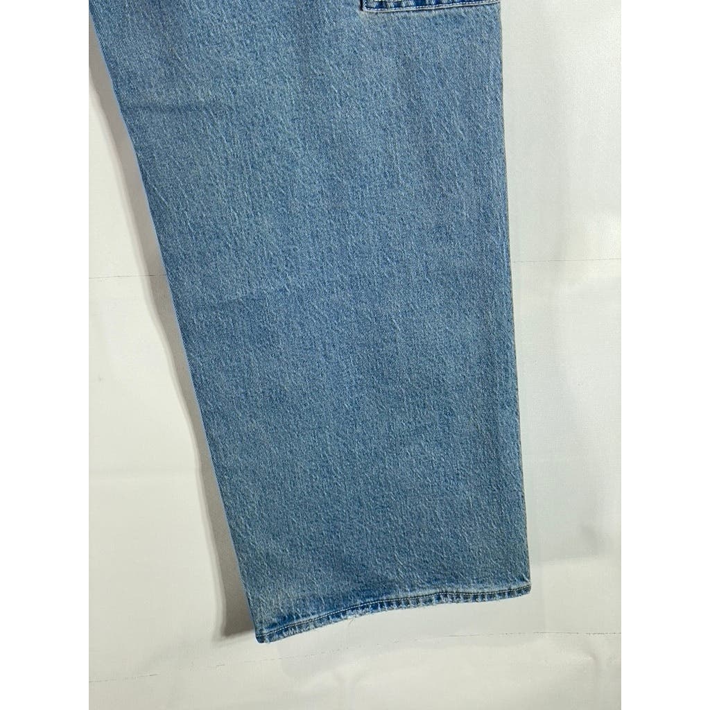 ABERECROMBIE & FITCH Light Blue Women's High-Rise 90's Relaxed Denim Jean SZ 33S