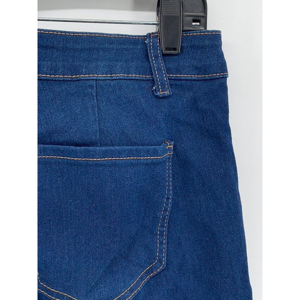 ELITE JEANS Women's Blue Denim Skinny Leg Cargo Jeans SZ 15/32