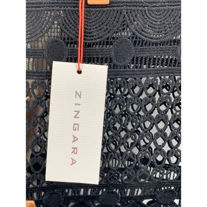 ZINGARA Women's Black Lace Large Kivu Classic Tote Bag