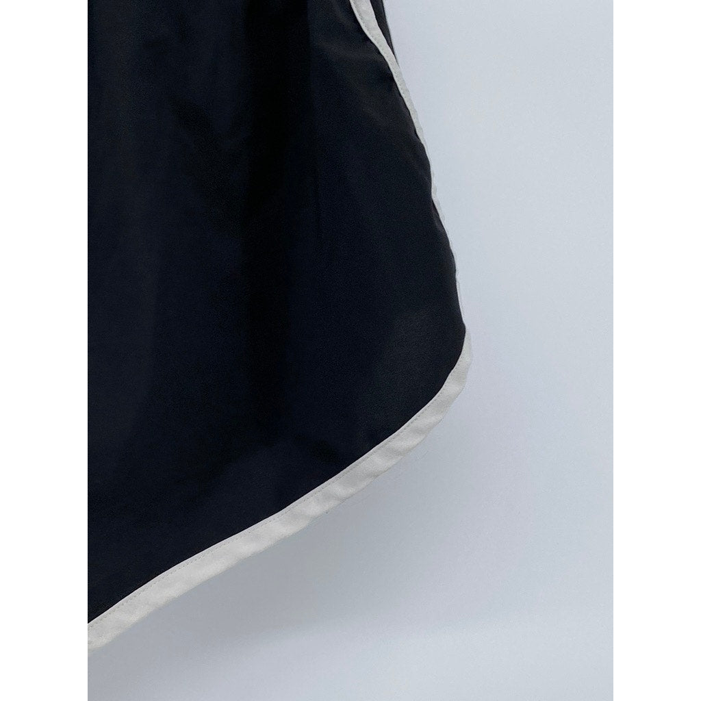 ADIDAS Women's Black M10 3-Stripe Running Shorts SZ S