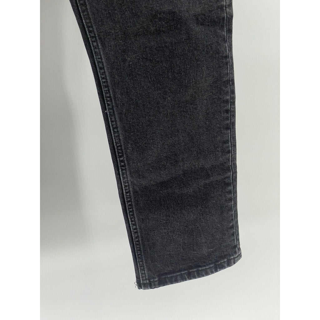 EVERLANE Women's Black Solid Denim The Way-High Slim Short Jeans SZ 28S