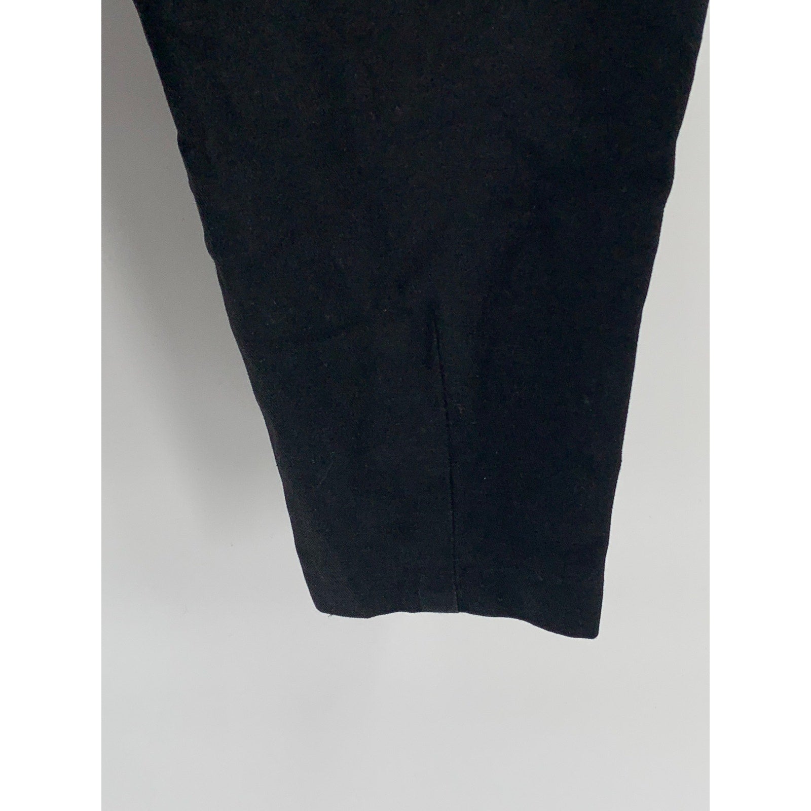 ZARA Women's Black Solid Pleated Slim-Leg High-Waist Pants SZ XS