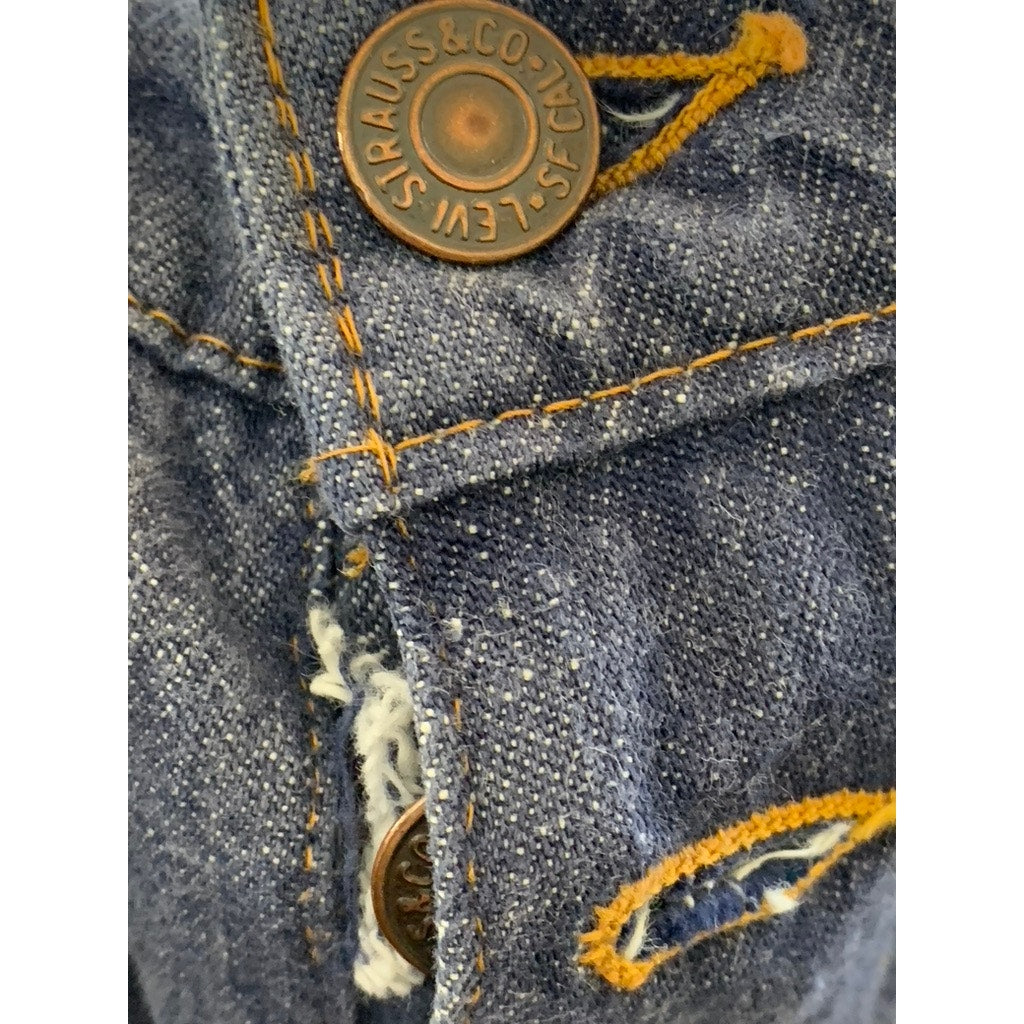 LEVI’S Women’s Vintage Dark Blue Button-Up Denim Bootcut Jean SZ 30x34