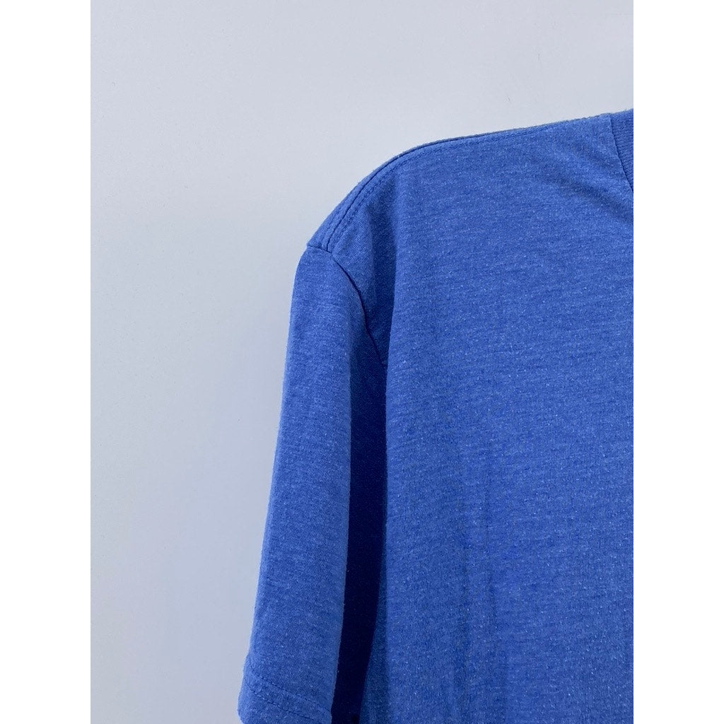 TECHSTYLES Men's Blue Maui, Hawaii Crewneck Short Sleeve Casual T-Shirt SZ M