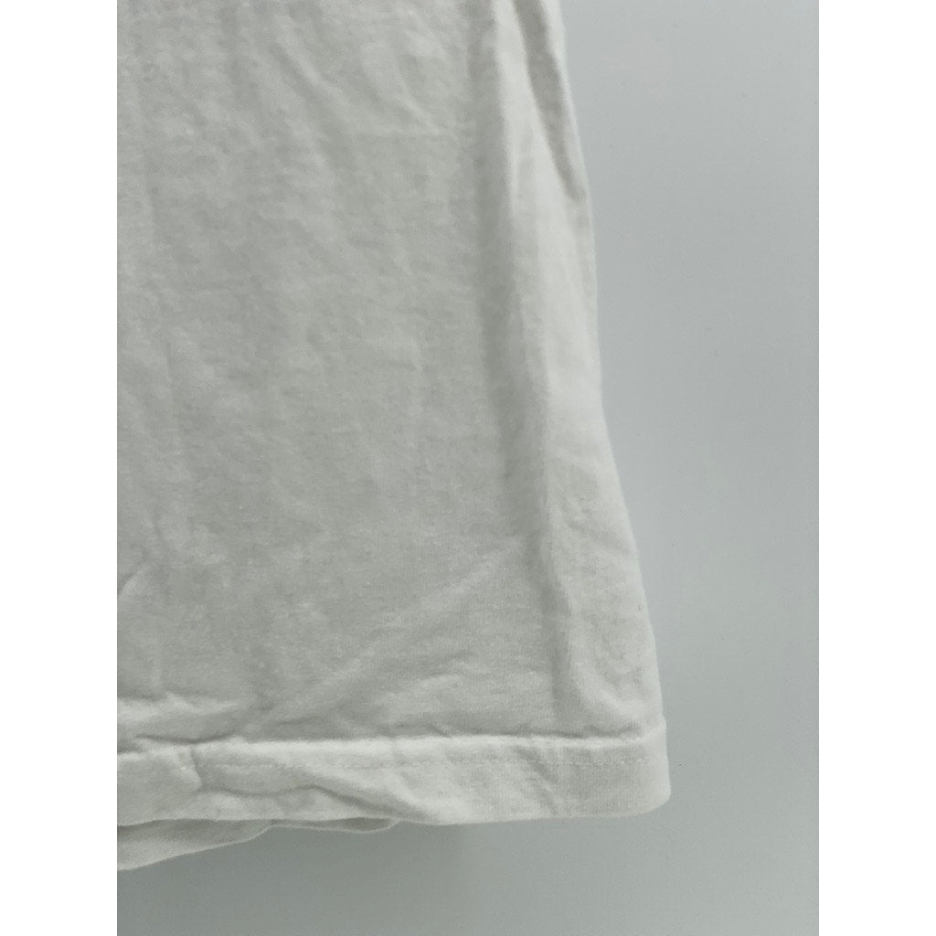 AMERICAN APPAREL Men's White Vampire Weekend Graphic Crewneck Cotton T-Shirt SZM