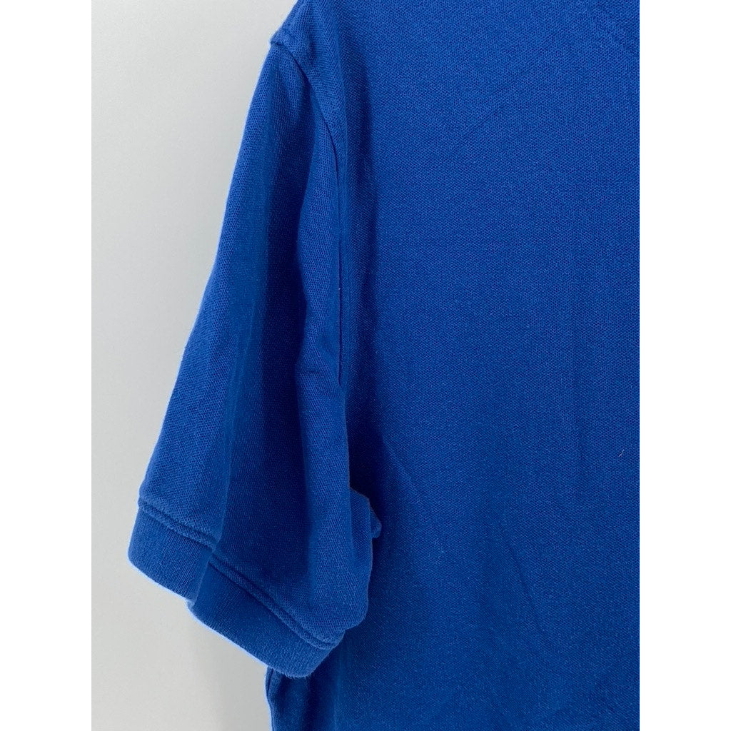 CROFT & BARROW Men's Blue Easy Care Short Sleeve Polo SZ L