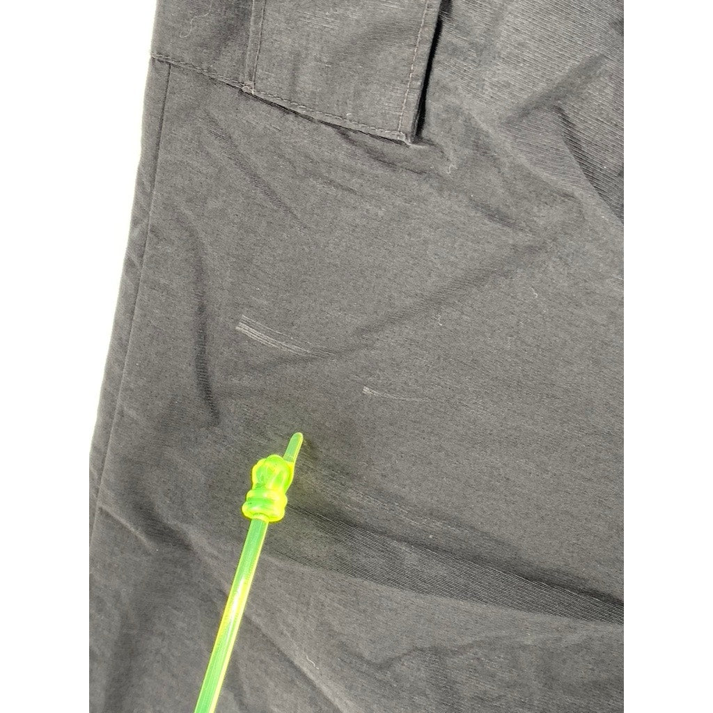 COLUMBIA Kids' Black Solid Cargo Straight-Leg Snow Pant SZ 10/12