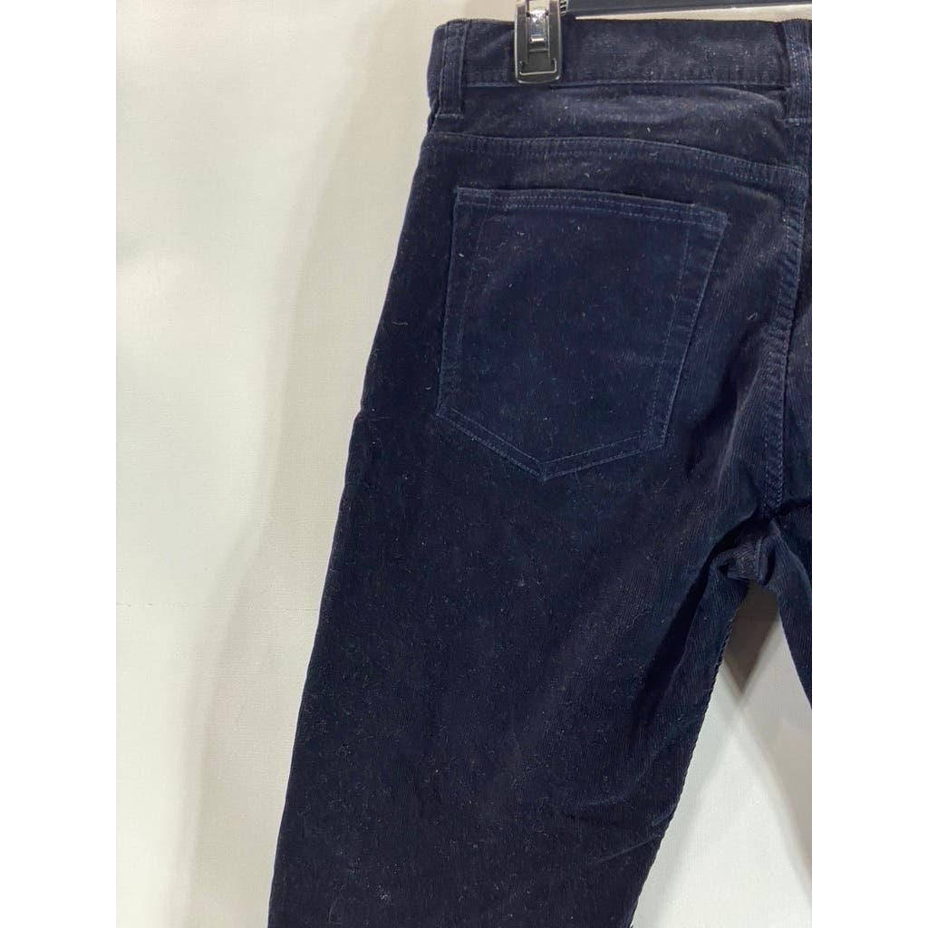 CLUB MONACO Women's Dark Blue 1985 Extra Slim-Fit Five-Pocket Corduroy Pant SZ32
