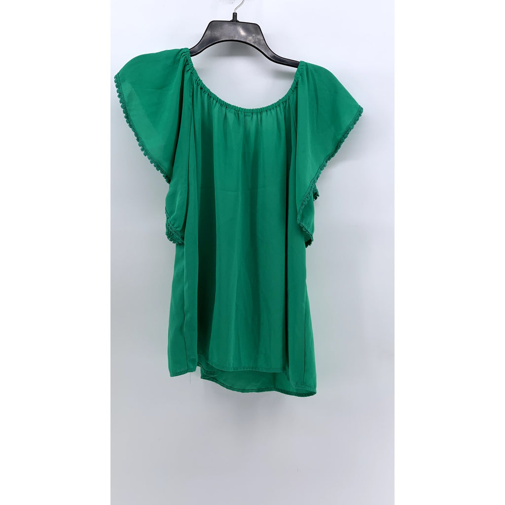 FOREVER 21 Women's Green Short Sleeve Top SZ M
