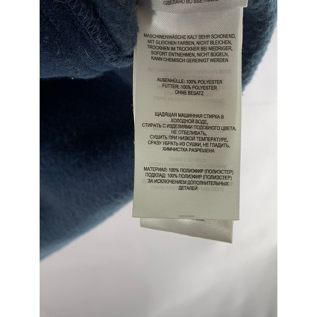 COLUMBIA Men's Navy Steen Mountain Fleece Zipper-Pocket Zip-Up Vest SZ XL