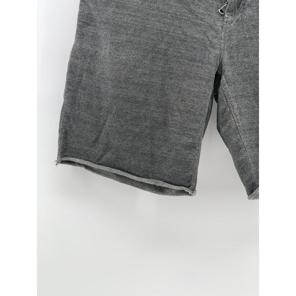 JOHN VARVATOS STAR USA Men's Washed Black Denim Straight Fit Cut-Off Shorts SZ M