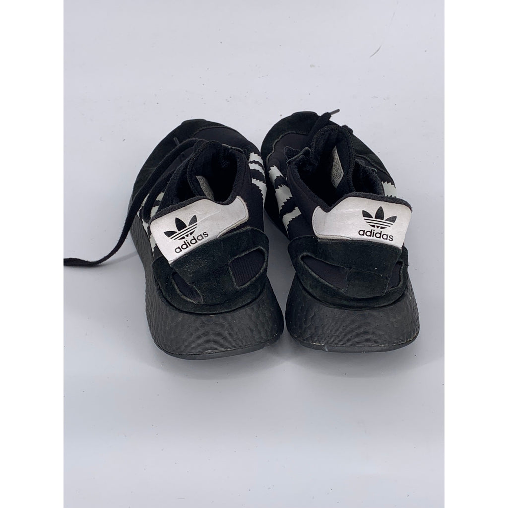 ADIDAS Men's Black-White I-5923 Black Boost Lace-Up Active Sneakers SZ 10.5