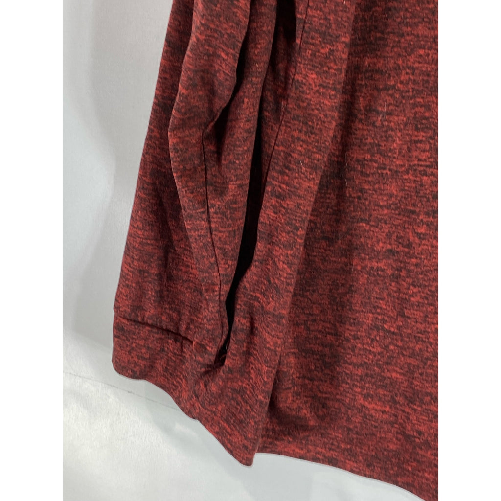 TAILORBYRD Collection Men's Burgundy Regular-Fit Long Sleeve Polo Shirt SZ L