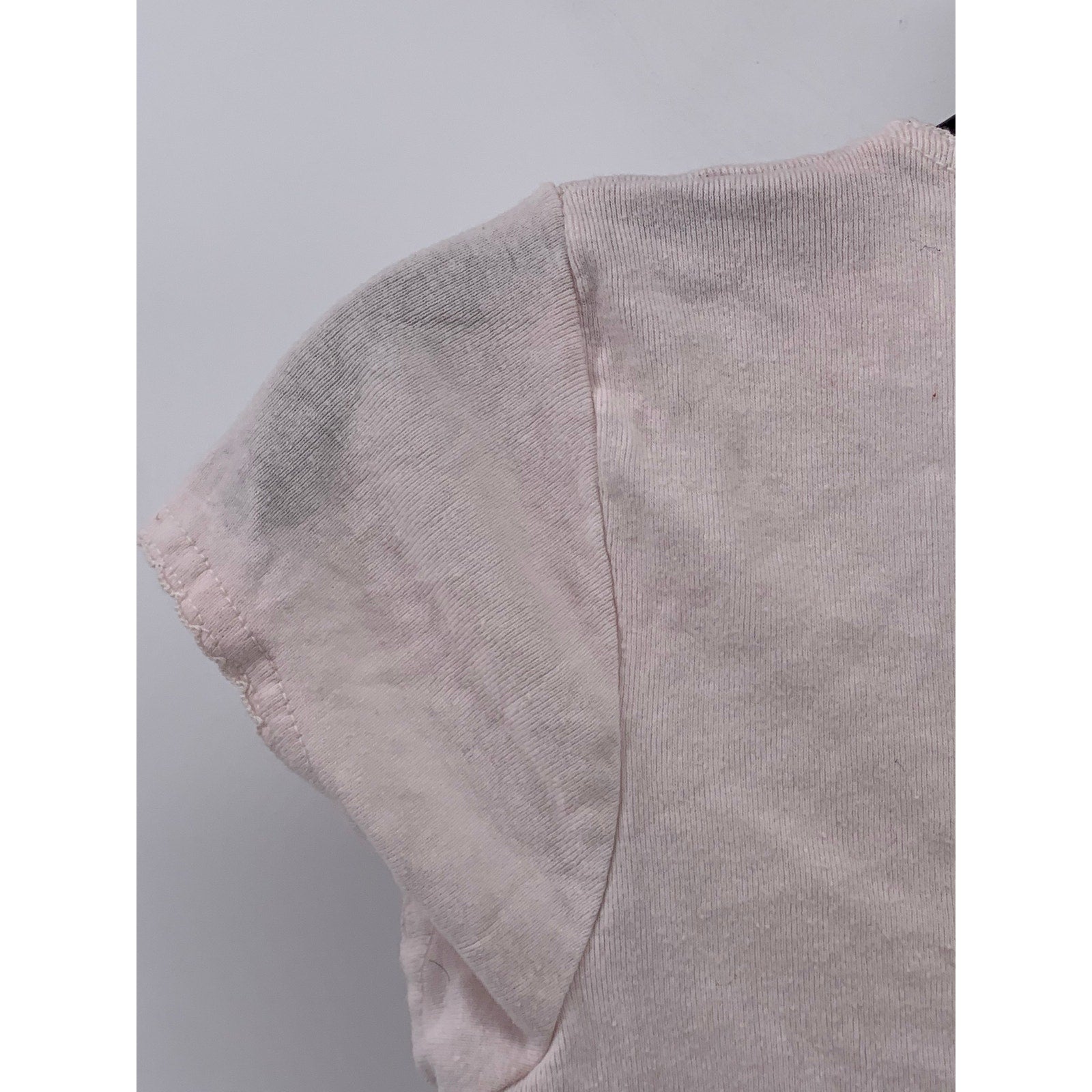 BRANDY MELVILLE Women's Light Pink Scoop-Neck Short Sleeve Casual Top SZ OS