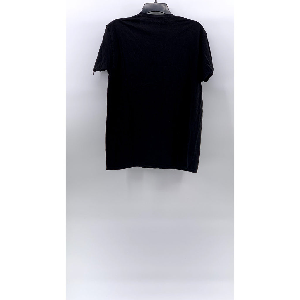 HANES Men's Black Solid V-Neck Lightweight Short Sleeve Under Shirt SZ M