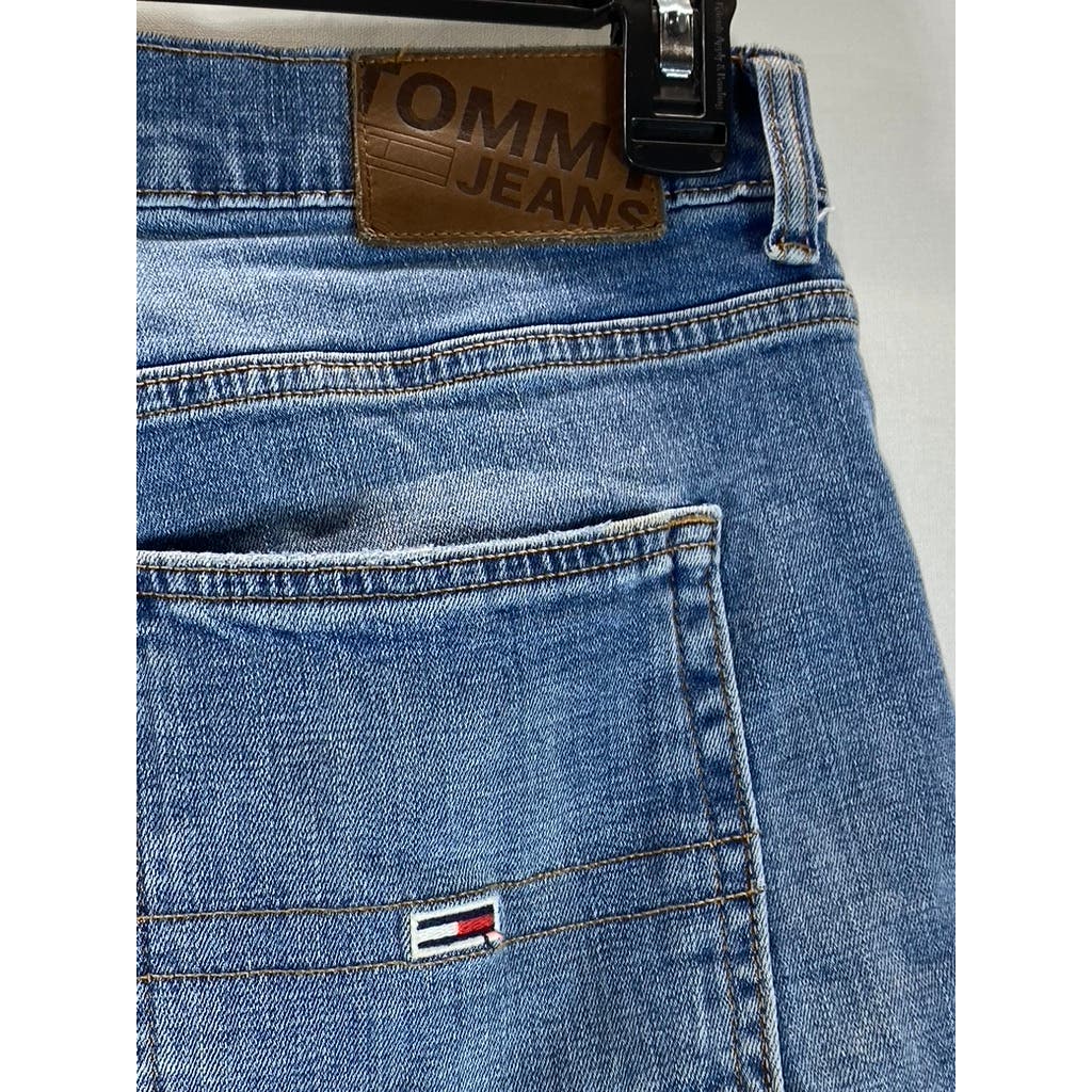TOMMY HILFIGER JEANS Men's Blue Denim Athletic-Fit Five-Pocket Jeans SZ 33X30
