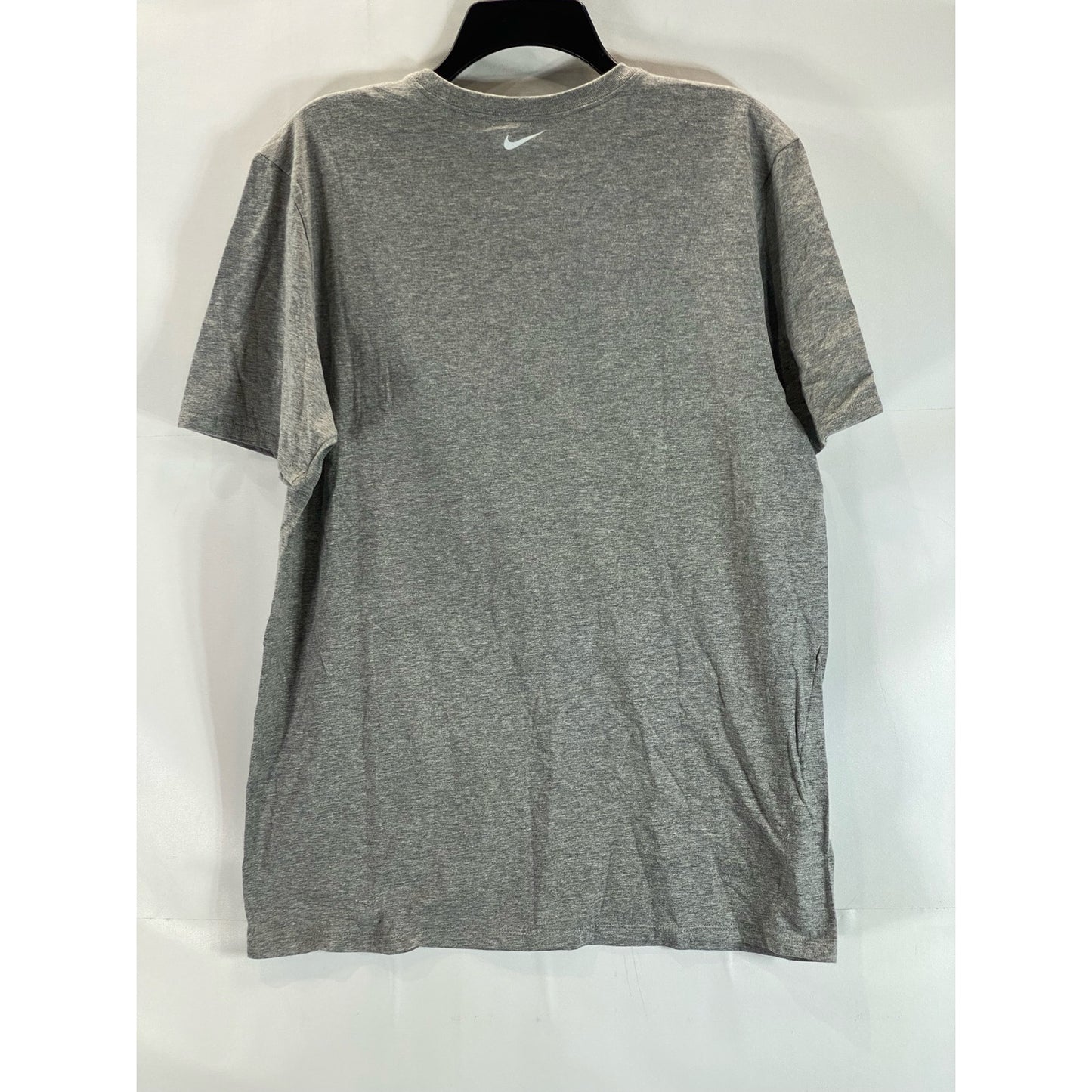 NIKE Men's Gray Crewneck Athletic-Cut Short Sleeve Shirt SZ L