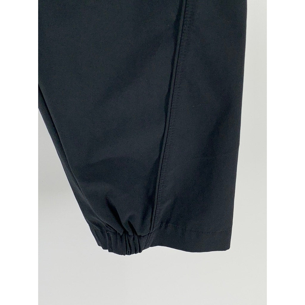 UNDER ARMOUR Women's Black Solid High-Rise Casual Loose Fit Pants SZ M