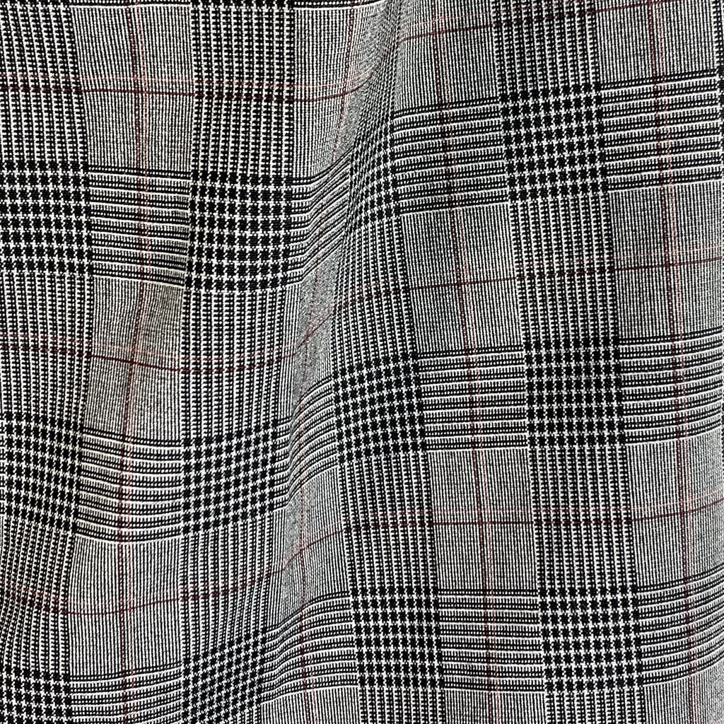 CALVIN KLEIN Men's Charcoal Plaid Slim-Fit Flat Front Dress Pants SZ 33X30