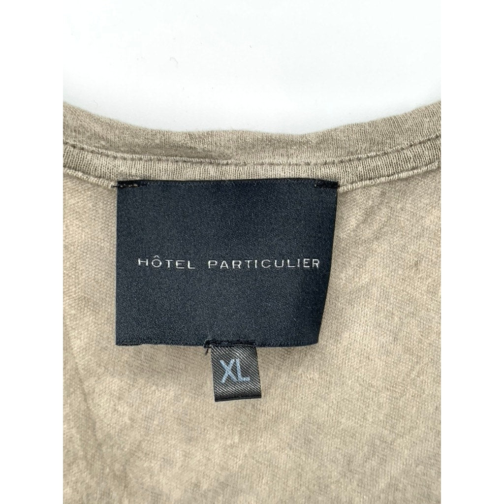 HOTEL PARTICULIER Women's Brown Knit Scoop-Neck Sleeveless Casual Tank Top SZ XL