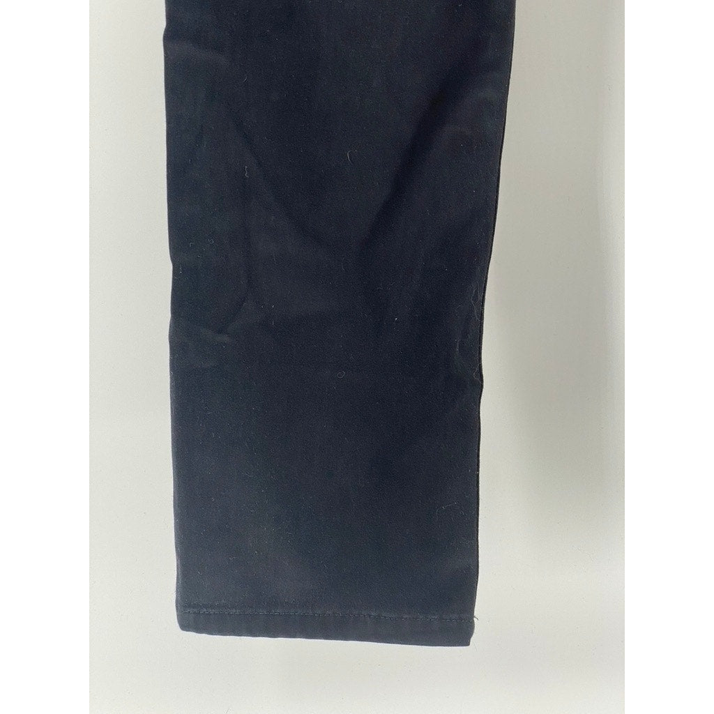 AG ADRIANO GOLDSCHMIED Women's Black Denim The Stilt Cigarette Leg Jeans SZ 28