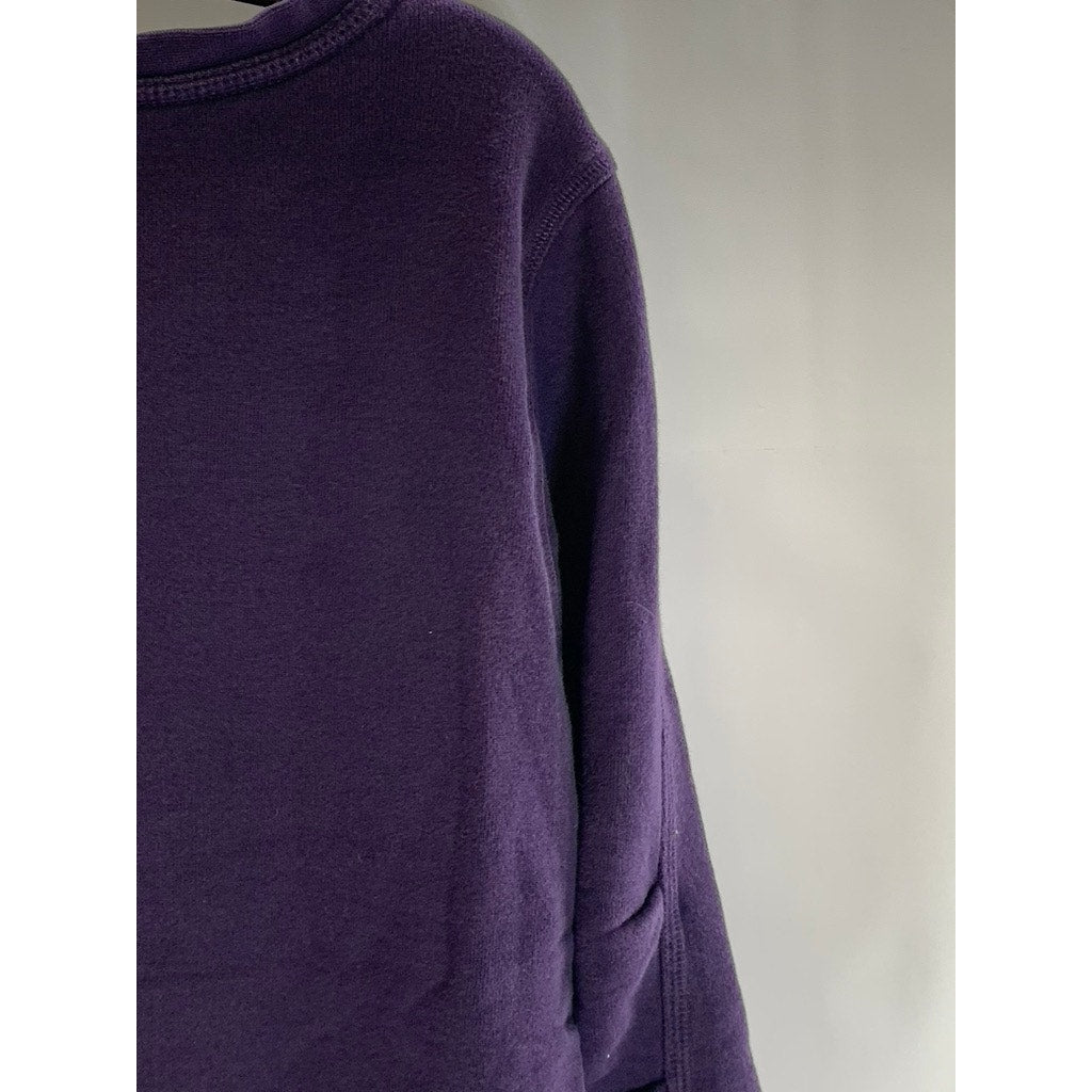 NIKE Women's Vintage Purple Run With The Original Logo Crewneck Sweatshirt SZ M