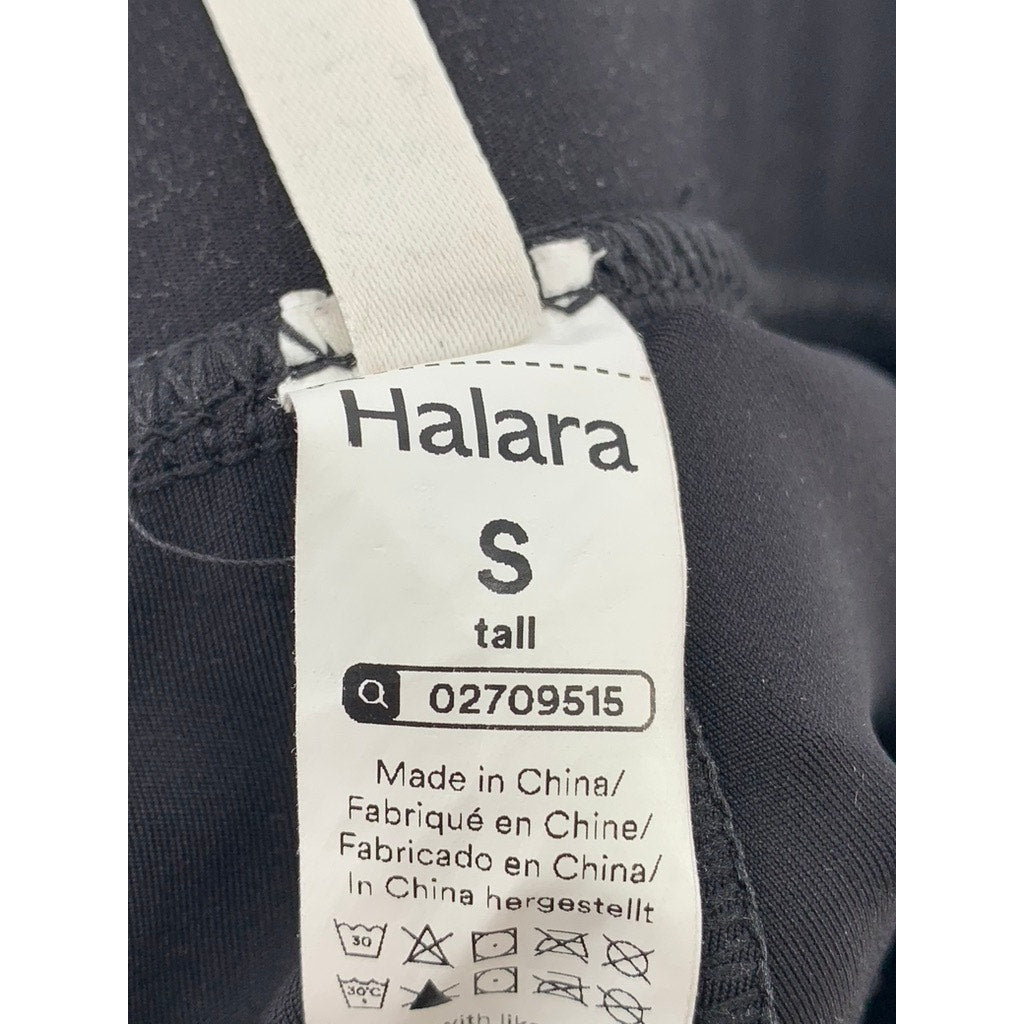 HALARA Women's Tall Black Button-Front High-Rise Pants SZ S