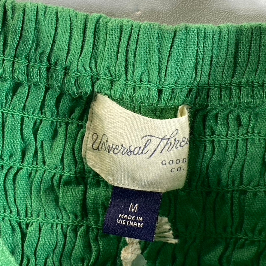 UNIVERSAL THREAD Women's Dark Green Tie-Front Adjustable Strap Crop Top SZ M