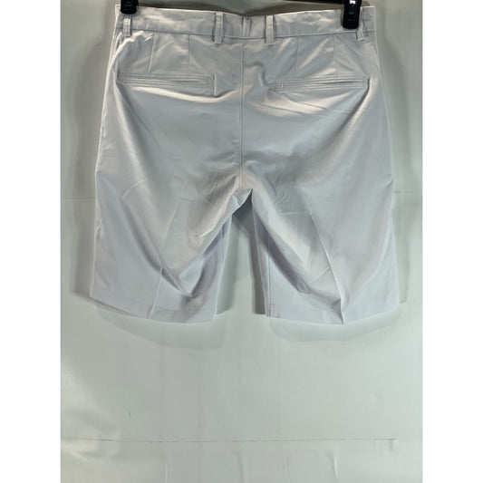 J. LINDEBERG Men's White Regular-Fit Somle Golf Shorts SZ 33