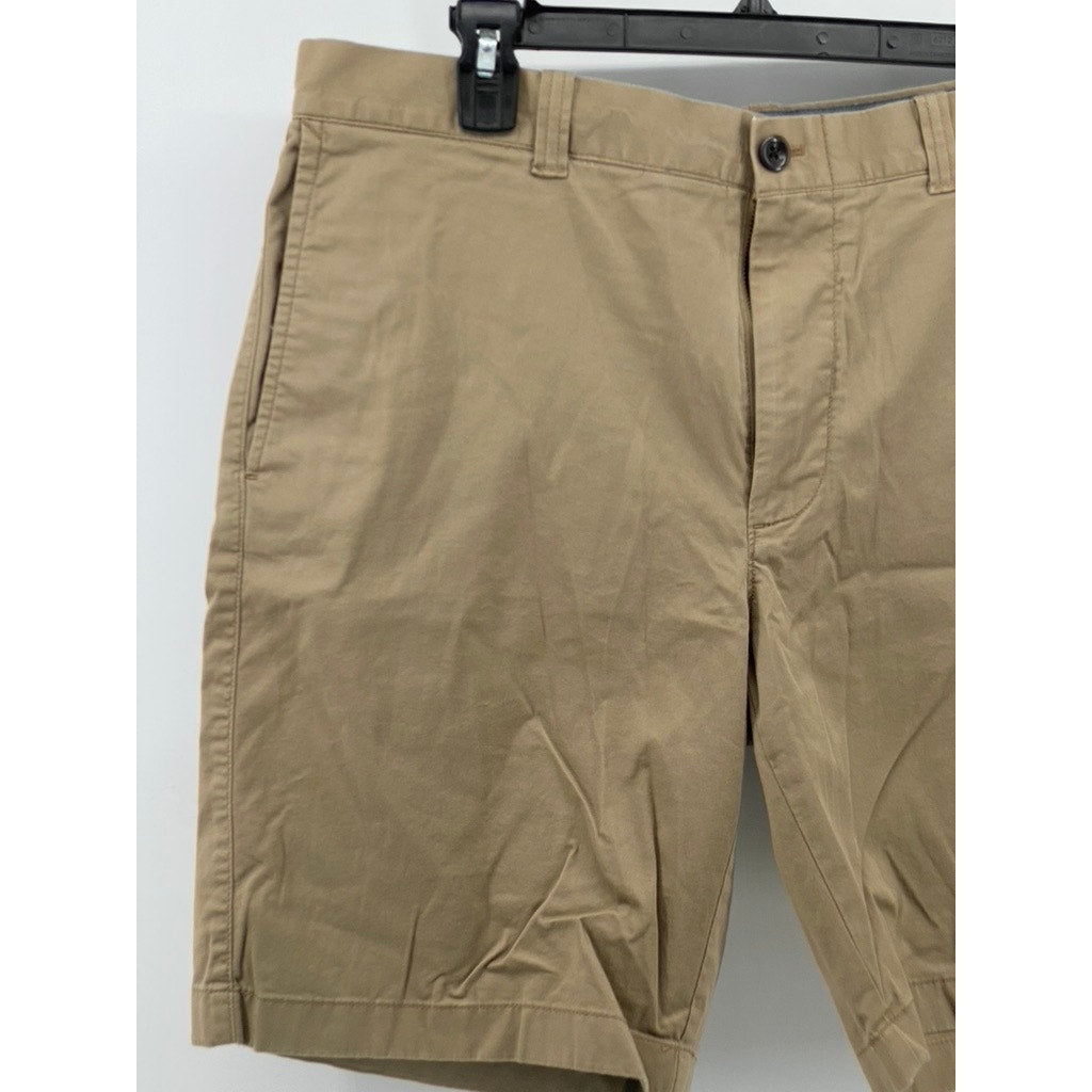J.CREW Men's Tan Regular-Fit Stretch 9" Chino Shorts SZ 35