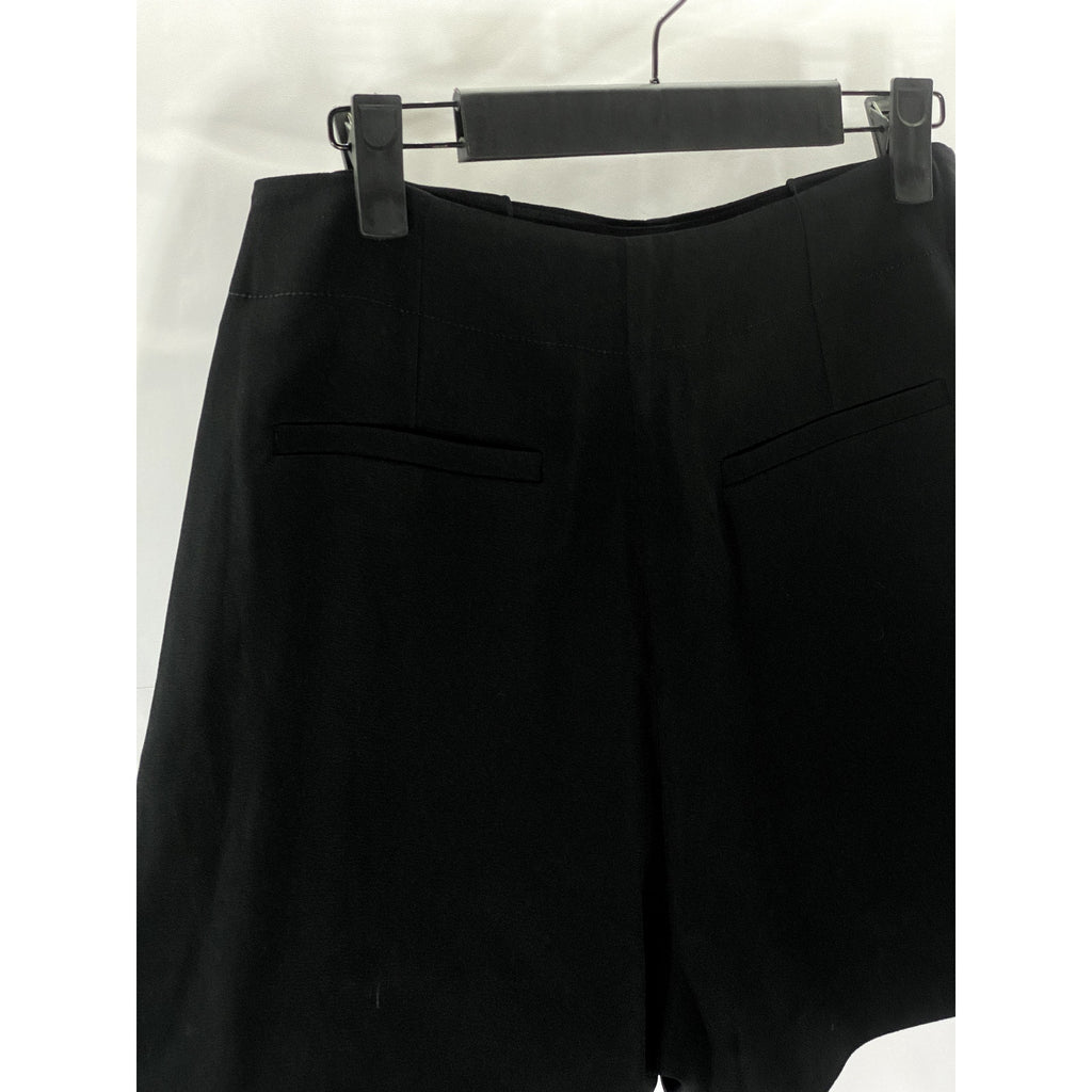 DEREK LAM 10 CROSBY Women's Black Solid Large Grommet-Detail Dress Shorts SZ 4